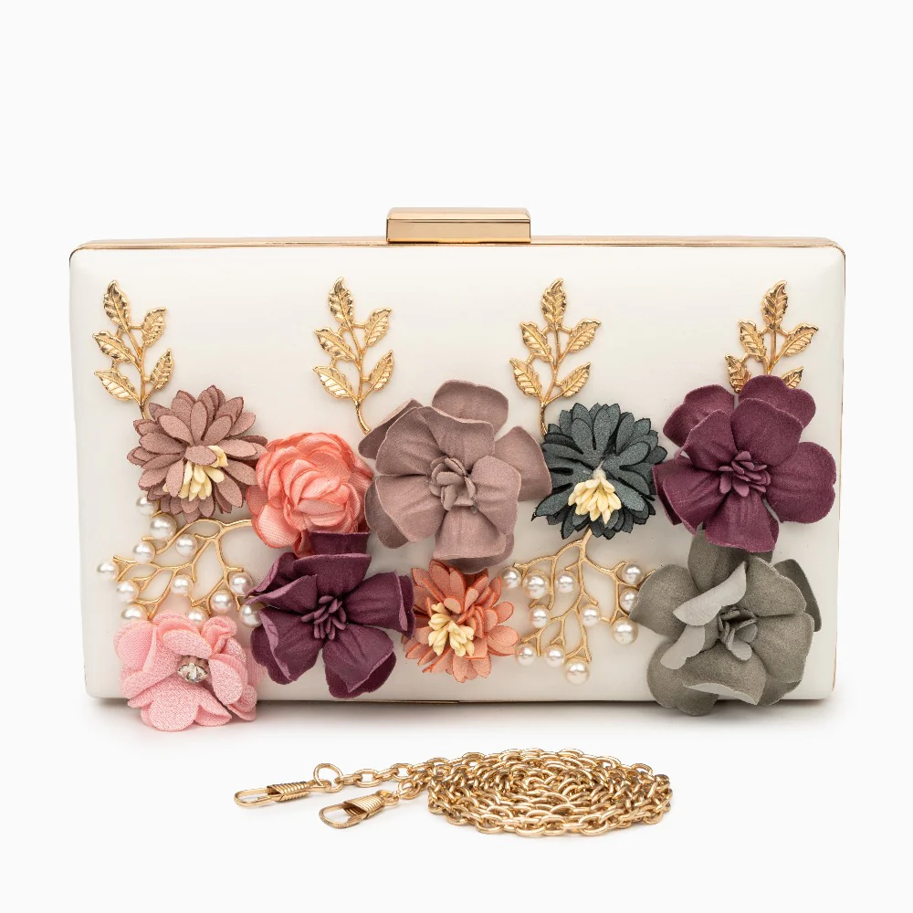 Juliet Flower Clutch Bag - Image 7