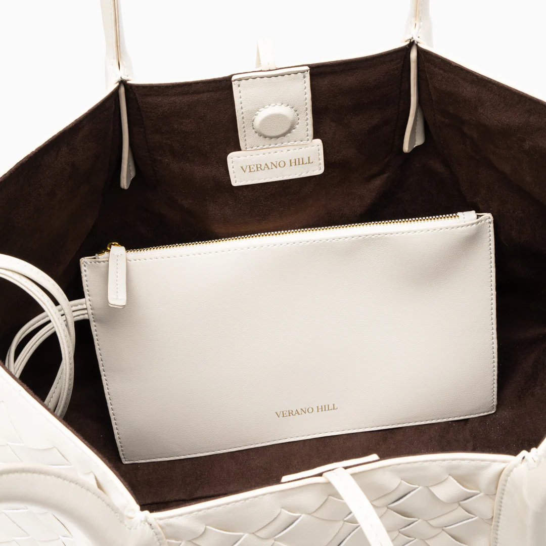 Ayla Woven Tote Bag - Image 3