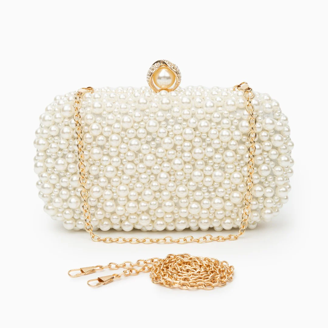 Chantal Pearl Clutch Bag - Image 8