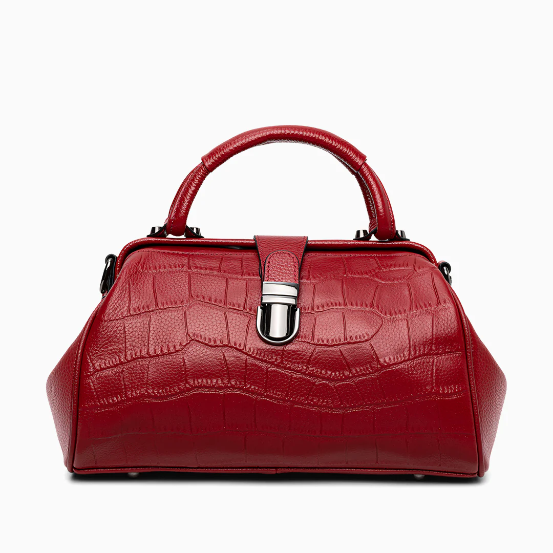 Elena Crocodile Handbag - Image 8
