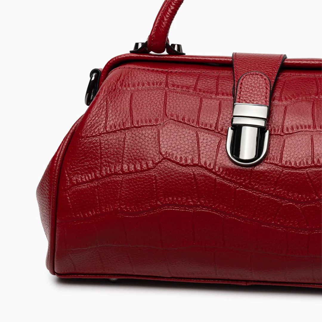 Elena Crocodile Handbag - Image 9