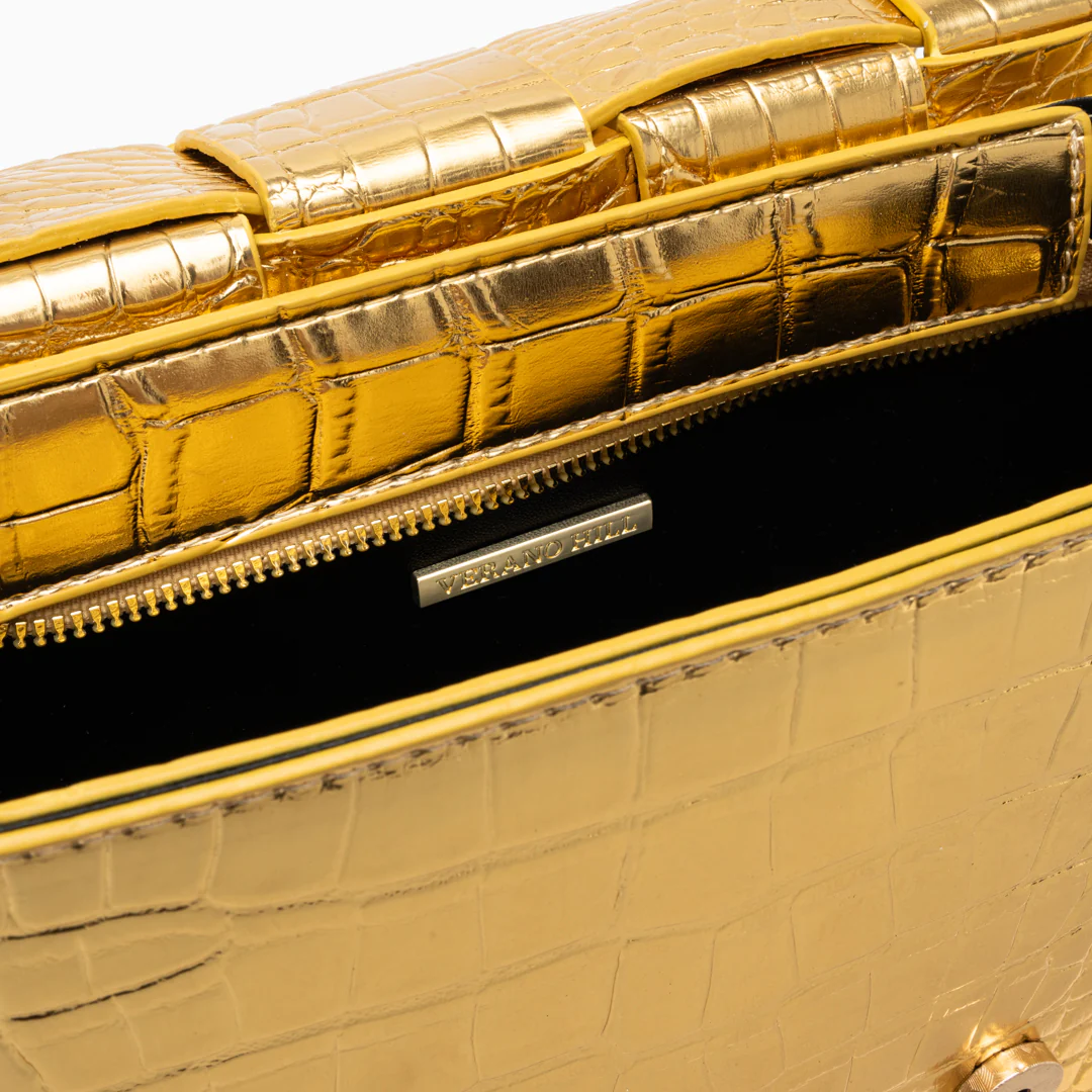 Crocodile Pattern Crossbody Bag - Image 5