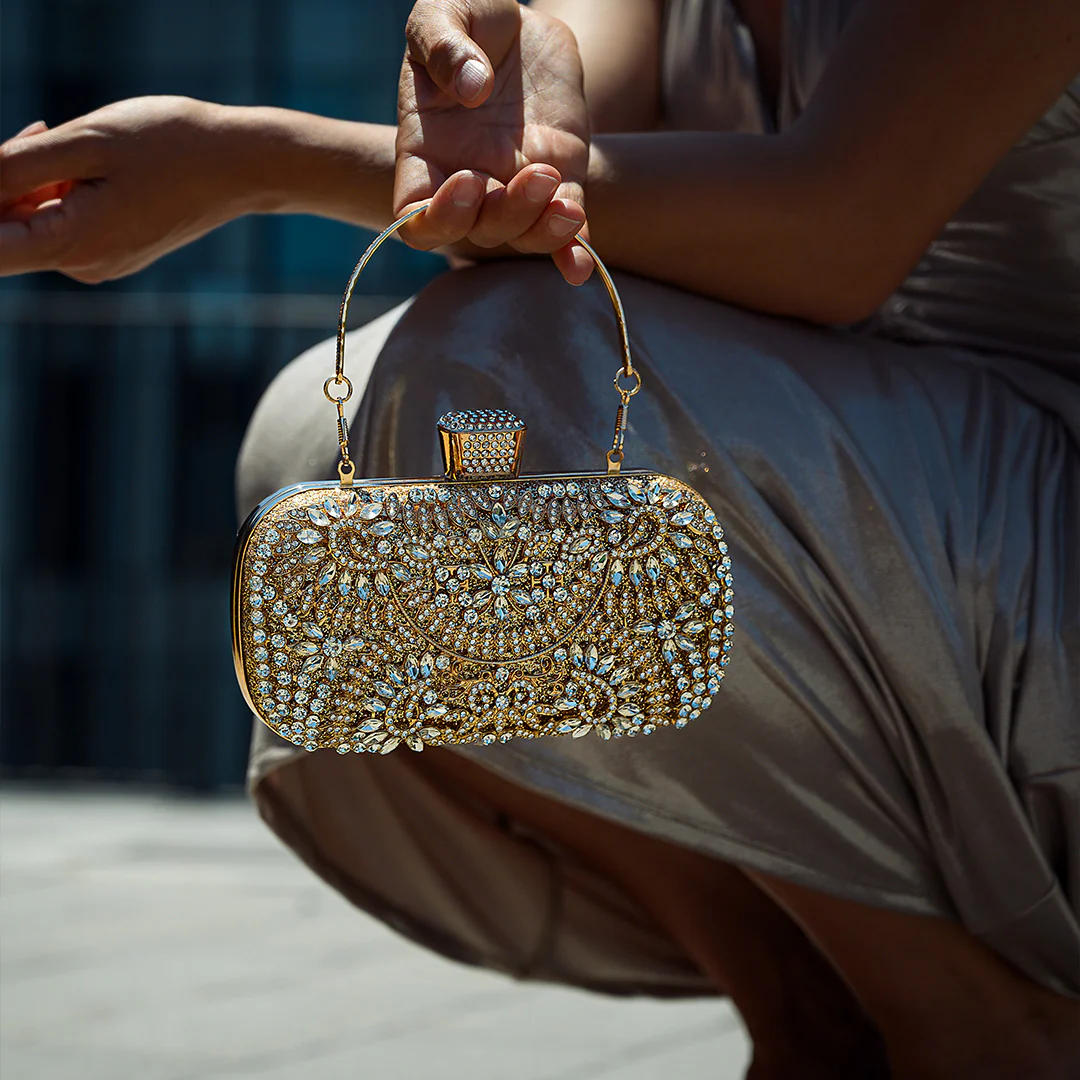 Luxurious Flower Clutch Bag - Image 5