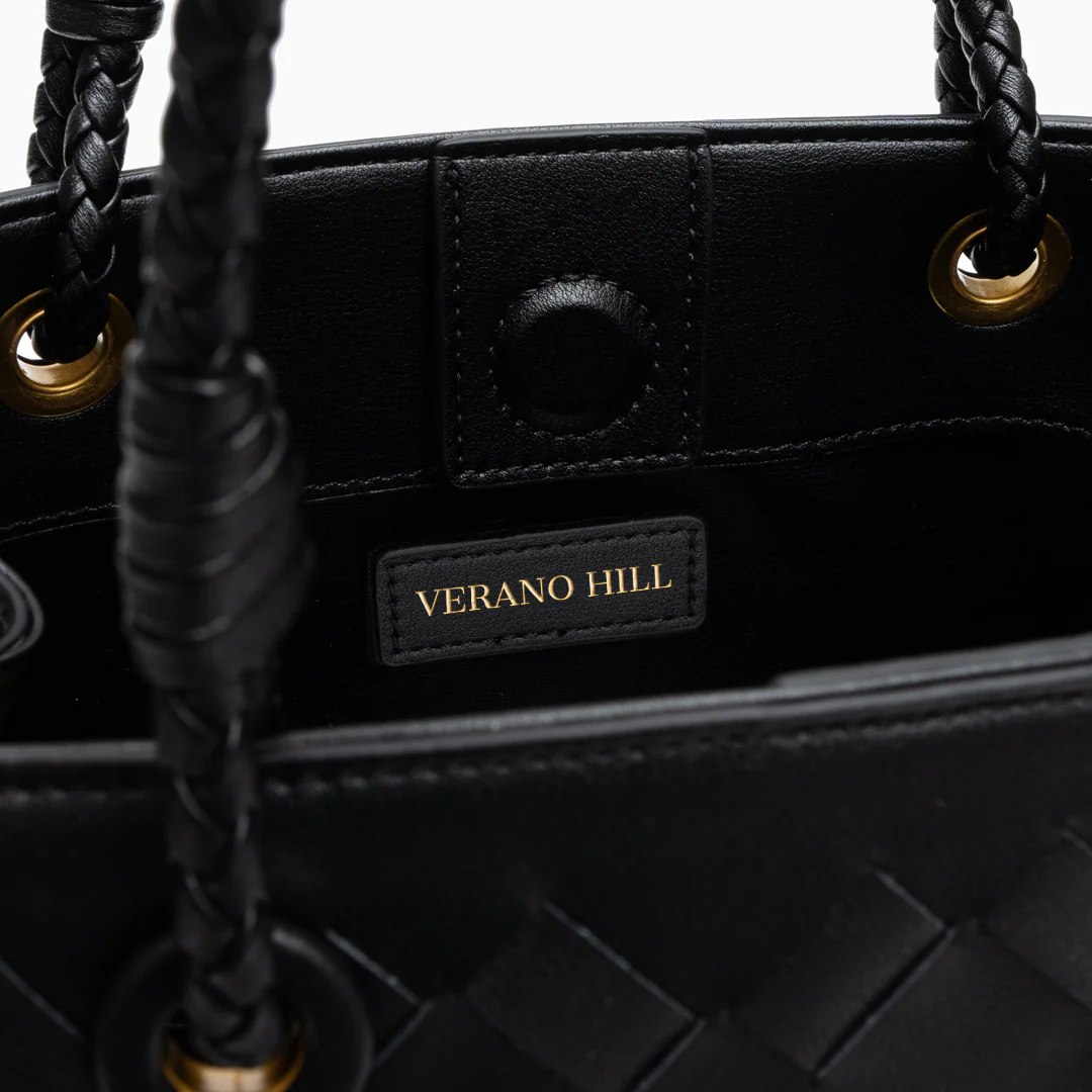 Noire Weave Shoulder Bag - Image 3