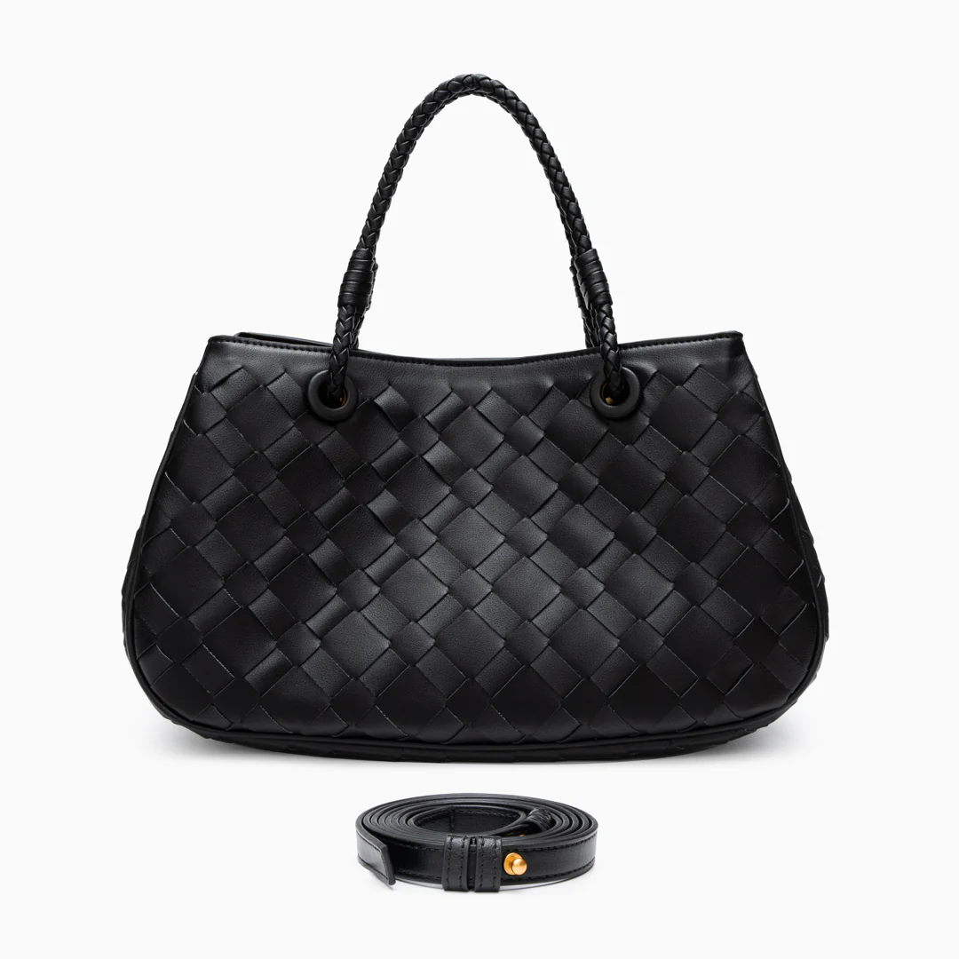 Noire Weave Shoulder Bag - Image 4